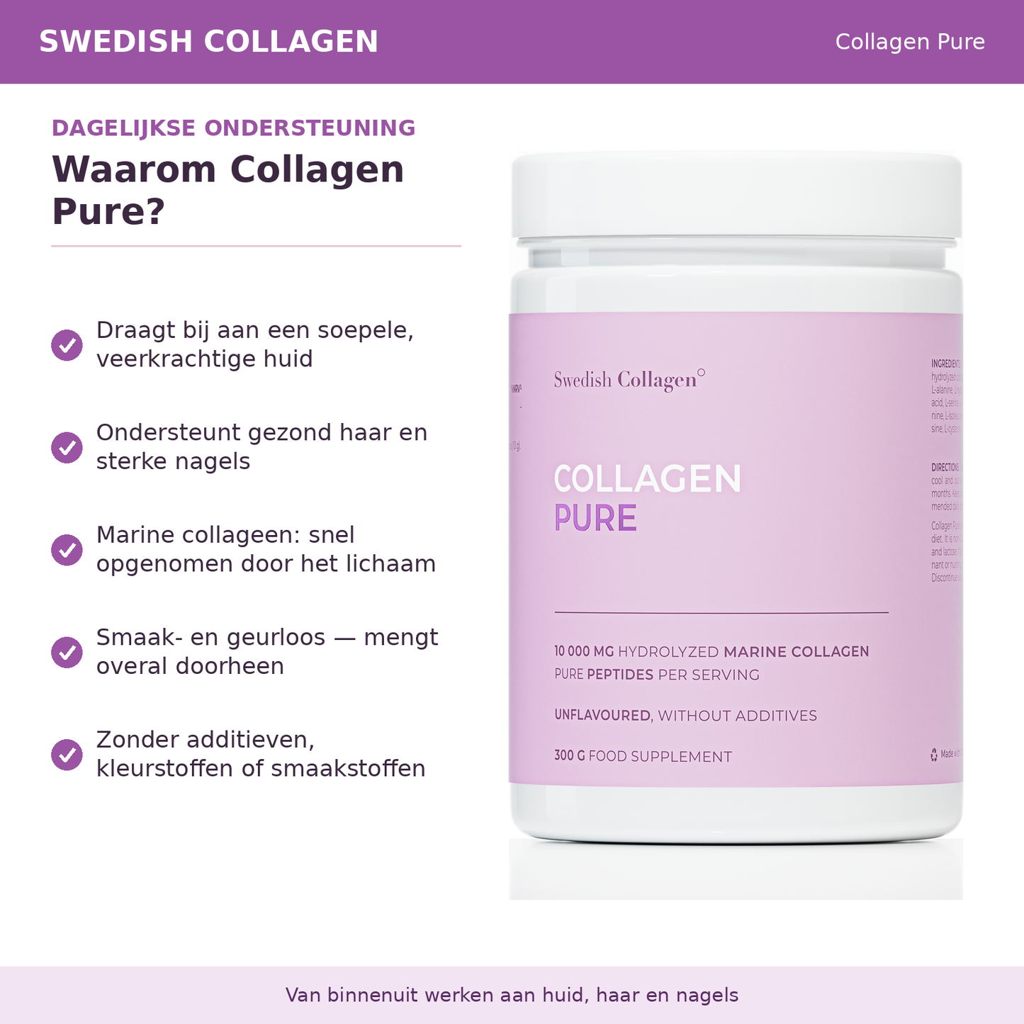 Collageen Poeder - 10.000mg (PURE) 300g