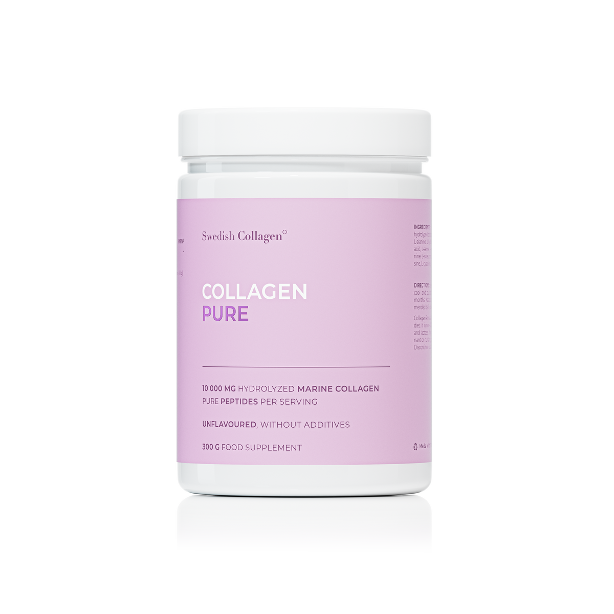 Swedish Nutra Collageen Poeder PURE 10.000 mg 300 g - afbeelding 4