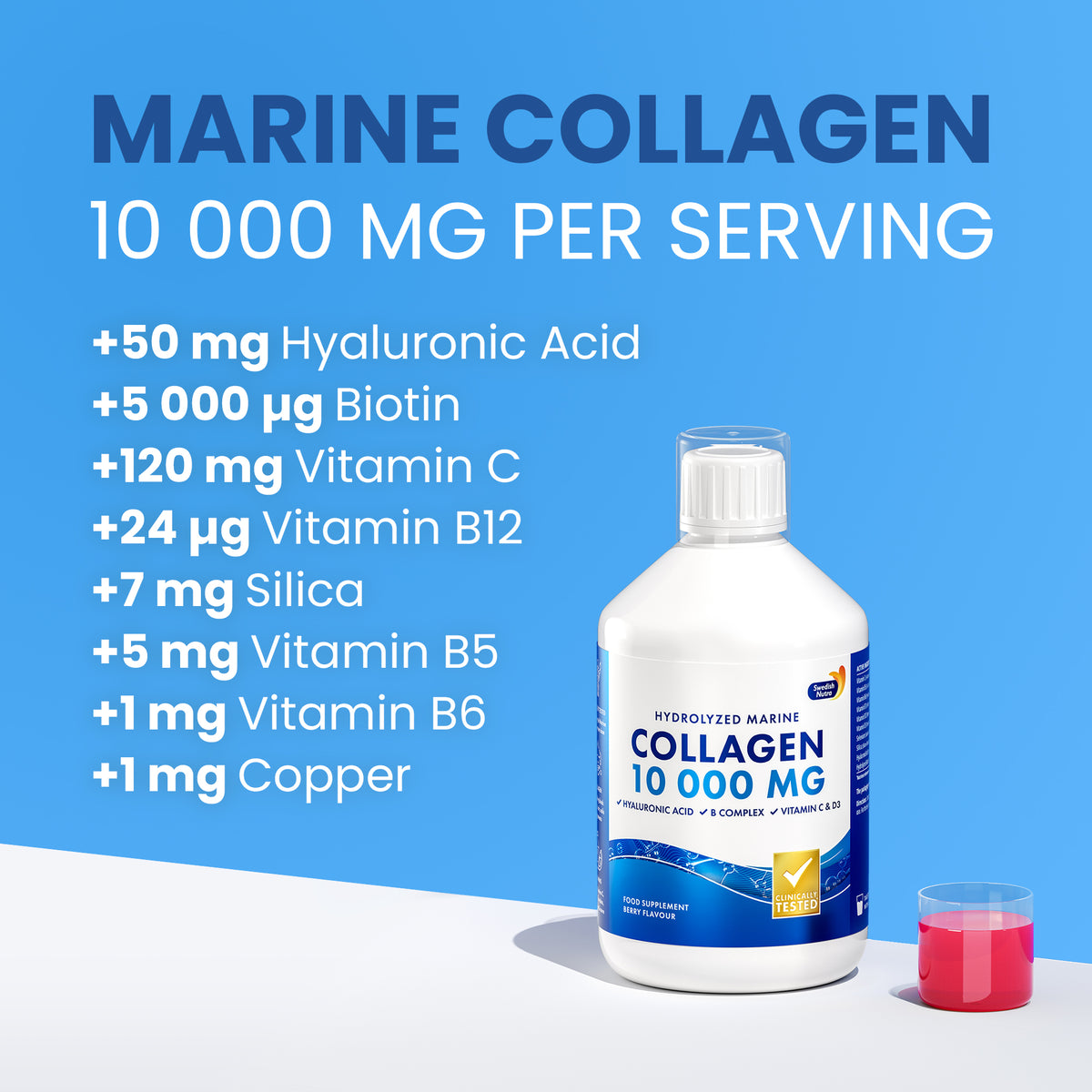 Vloeibaar Collageen 10.000mg (Marine) 500ml