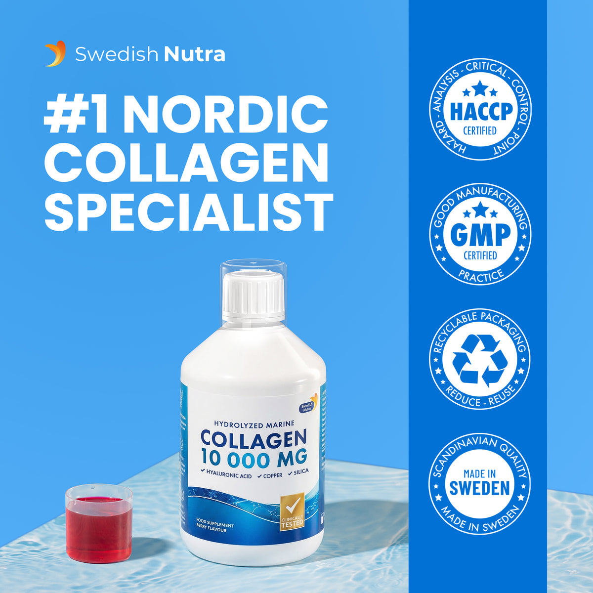 Vloeibaar Collageen 10.000mg (Marine) 500ml
