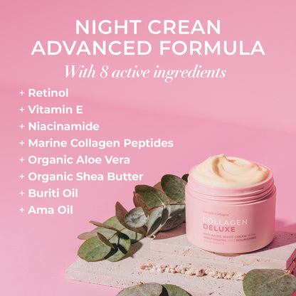 Swedish Collagen Deluxe anti-aging nachtcrème 50 ml - afbeelding 5