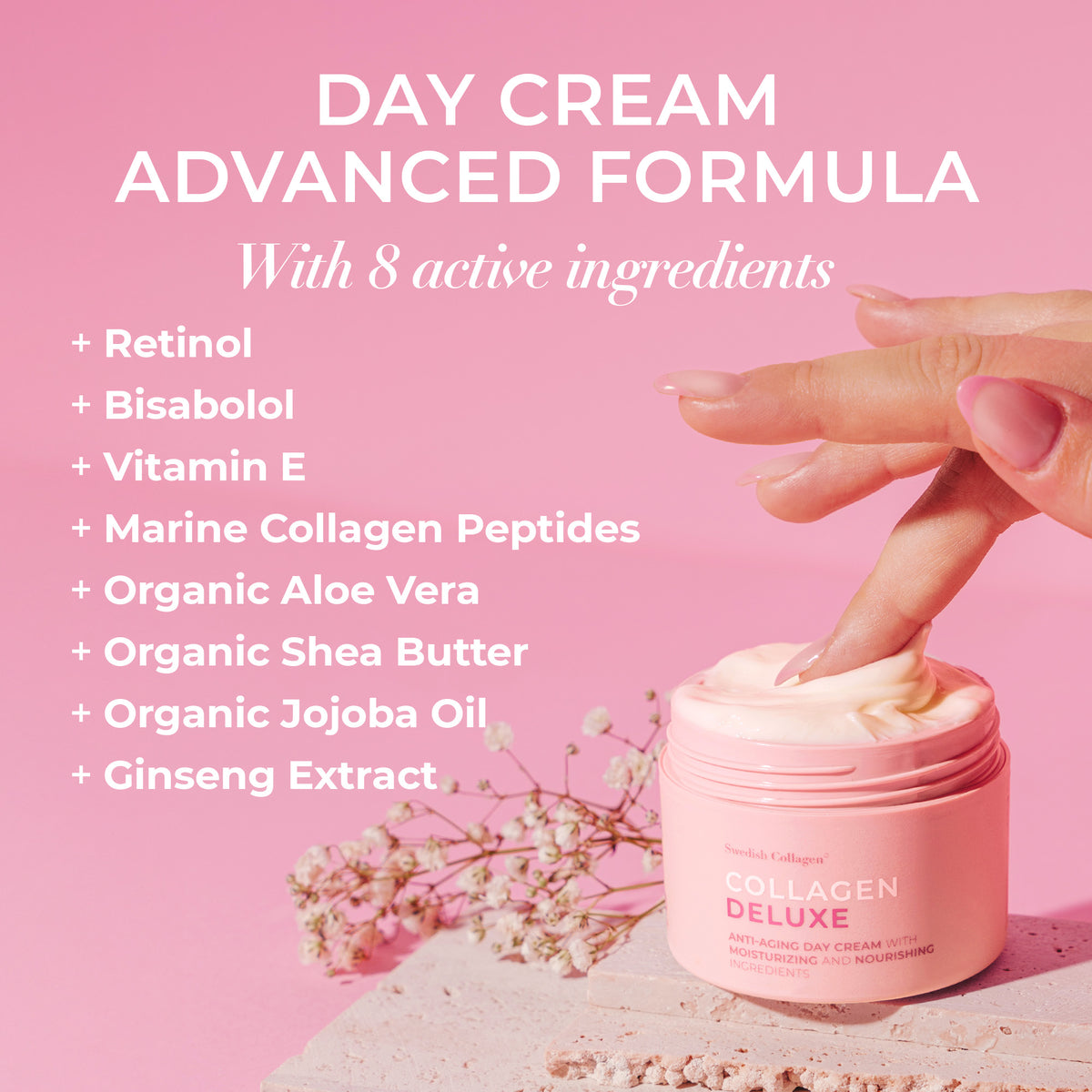 Swedish Collagen Deluxe anti-aging dagcrème 50 ml - afbeelding 4