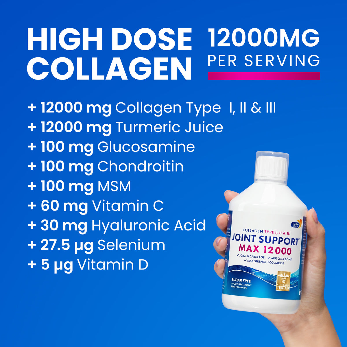 Swedish Nutra Joint Support MAX 500 ml - afbeelding 4