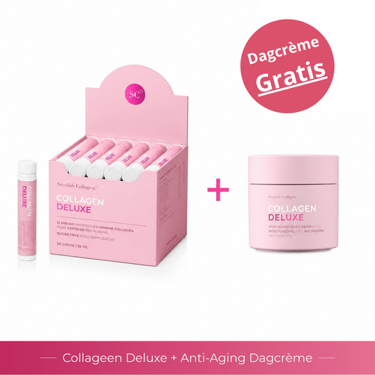 Vloeibare Marine Collageen Deluxe 12.500mg + Anti-aging dagcreme