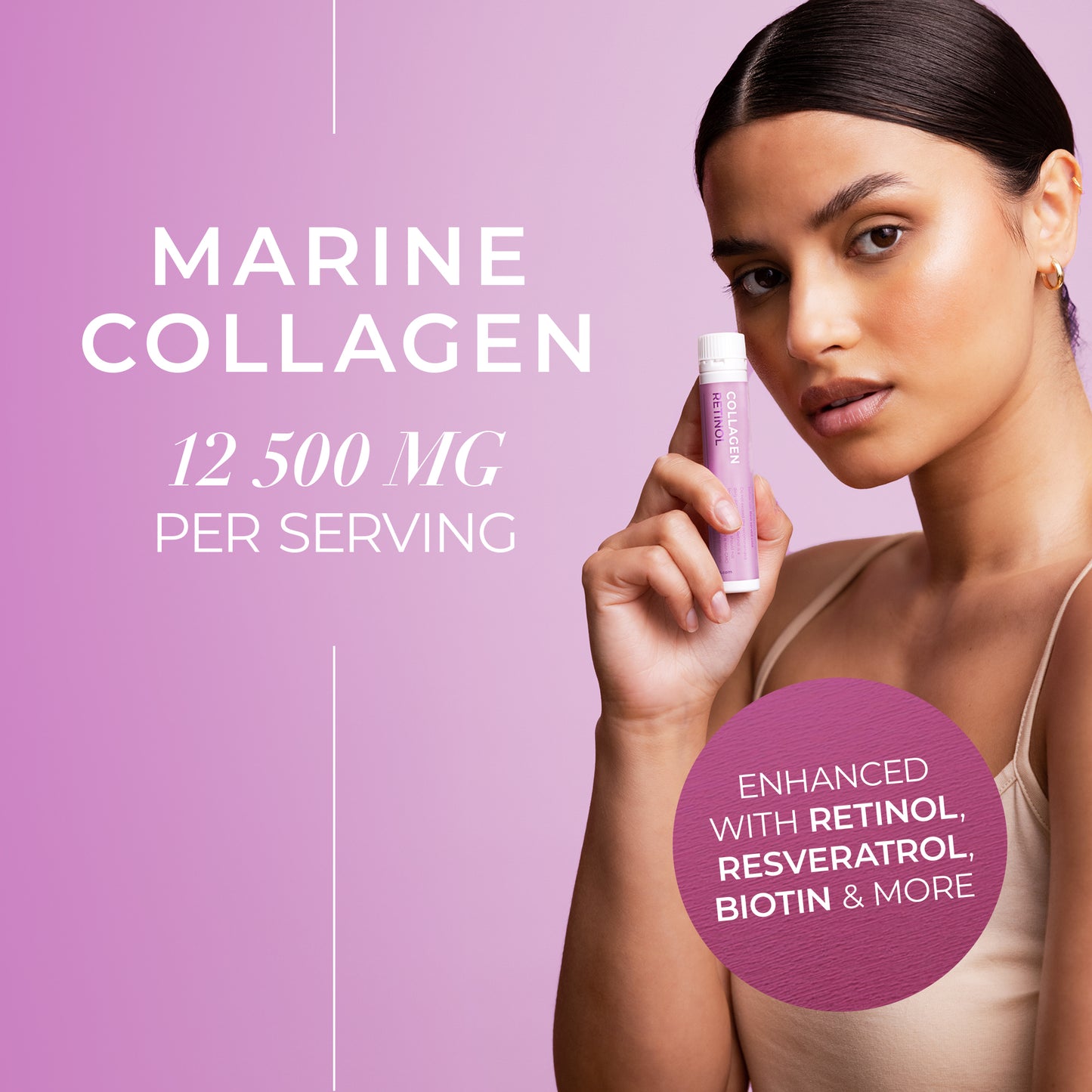 Vloeibare Marine Collageen Retinol 12.500mg (30 Shots)