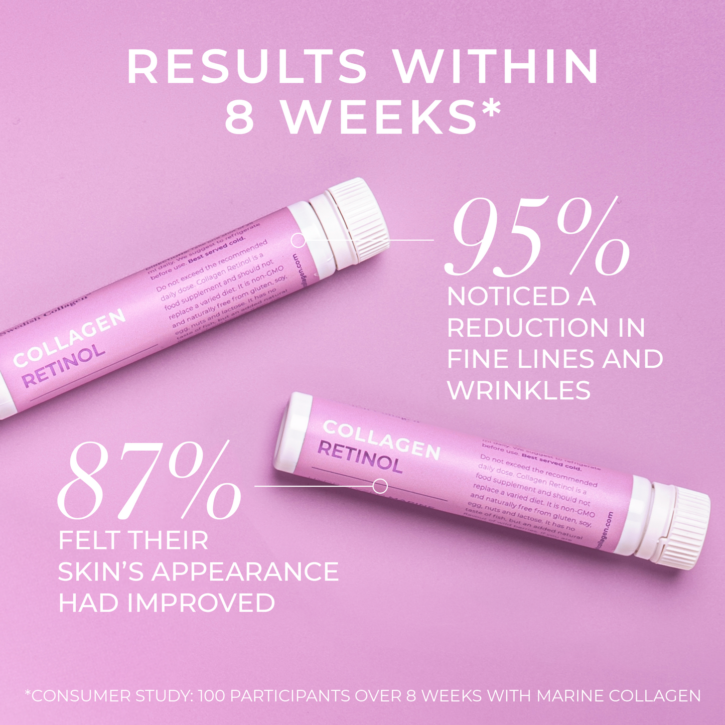 Vloeibare Marine Collageen Retinol 12.500mg (30 Shots)
