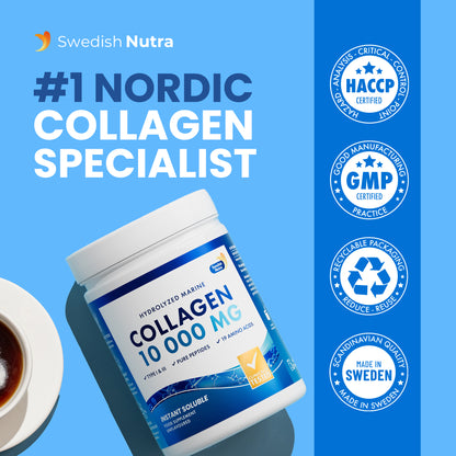 Swedish Nutra marine collageen poeder 300 g - afbeelding 6