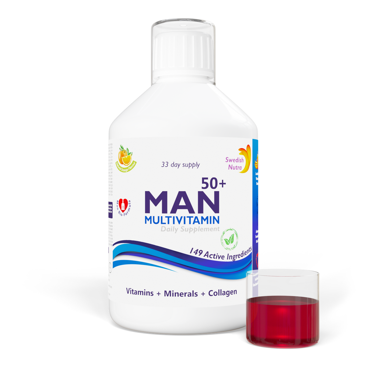 Swedish Nutra Multivitamine Man 50+ 500 ml - afbeelding 2