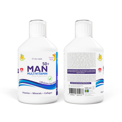Swedish Nutra Multivitamine Man 50+ 500 ml - afbeelding 4