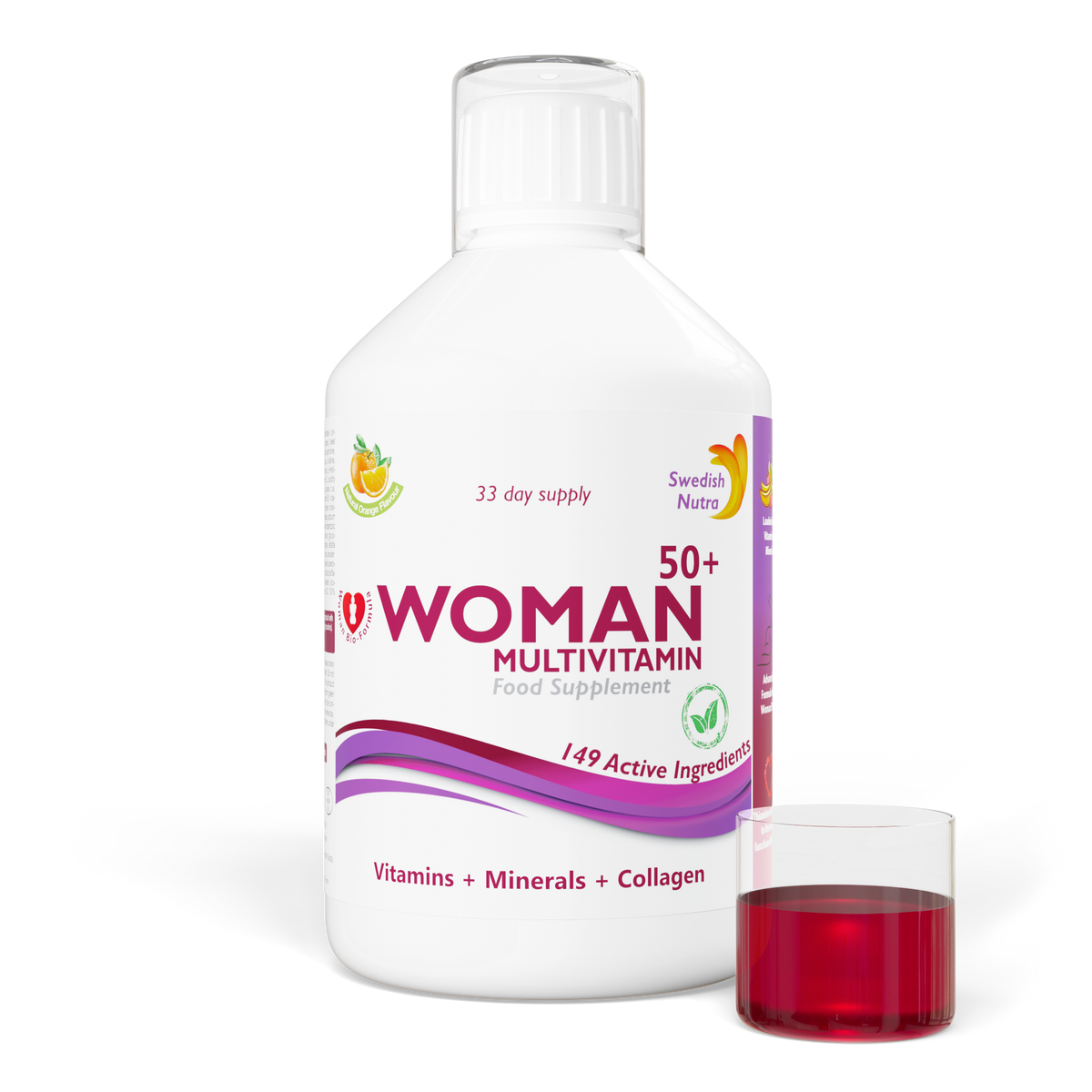 Swedish Nutra Multivitamine Vrouw 50+ 500 ml - afbeelding 2