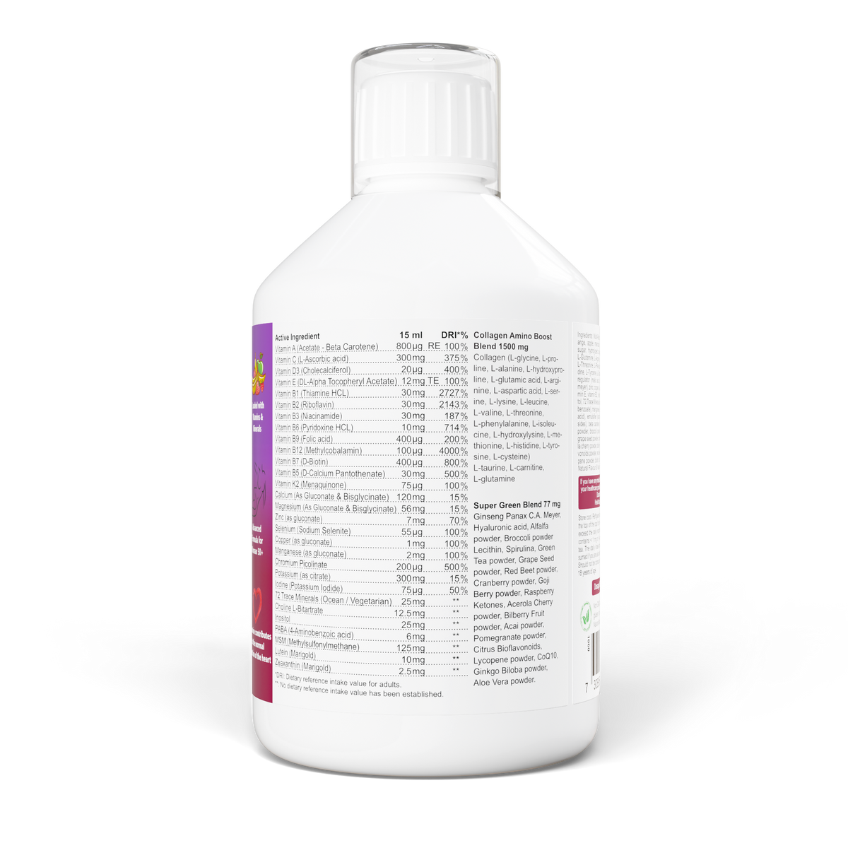 Swedish Nutra Multivitamine Vrouw 50+ 500 ml - afbeelding 3